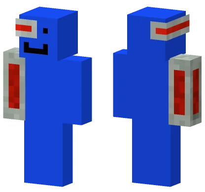 Blue Robot Suit Minecraft skin