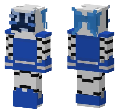 Blue Robot Suit Minecraft skin