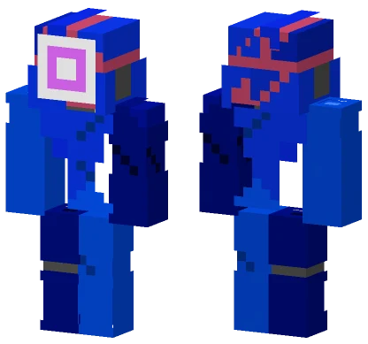 Blue Robot Suit Minecraft skin