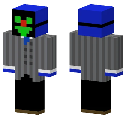 Blue Robot Suit Minecraft skin