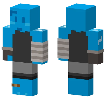 Blue Robot Suit Minecraft skin
