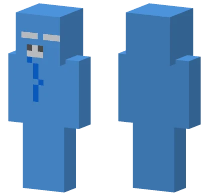 Blue Robot Warrior Minecraft skin