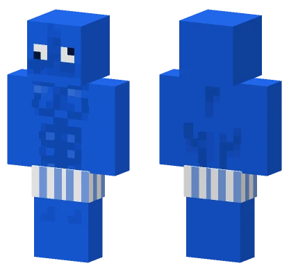 Blue Robot Warrior Minecraft skin