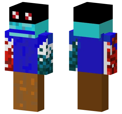Candy Land Flames Character Minecraft skin