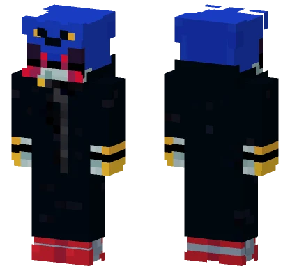 Blue Robotic Character Minecraft skin