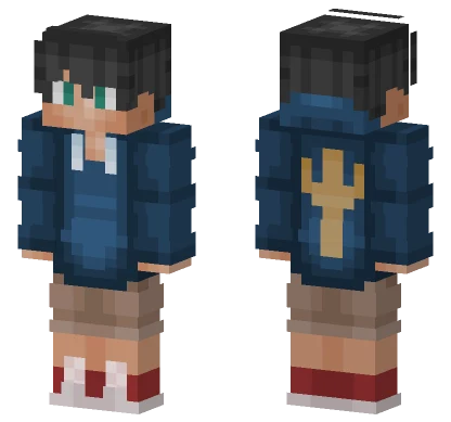 Blue School Uniform Minecraft skin