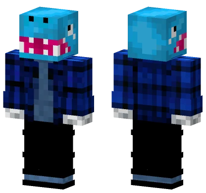 Blue Shark Creature Minecraft skin