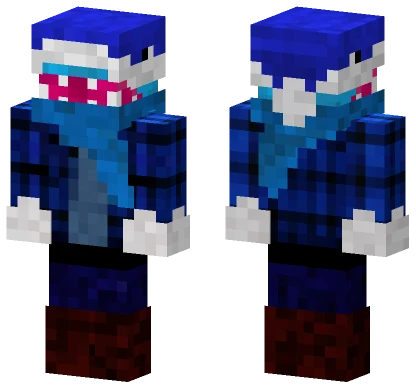 Blue Shark Creature Minecraft skin