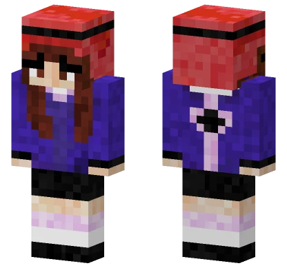 Blue Shark Hoodie Minecraft skin