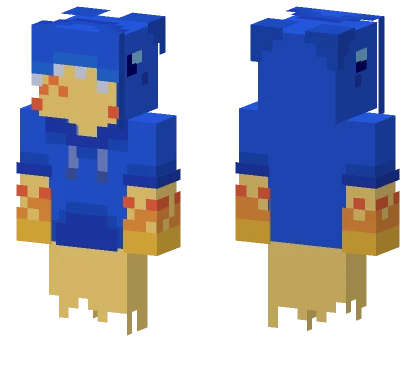 Blue Shark Suit Minecraft skin