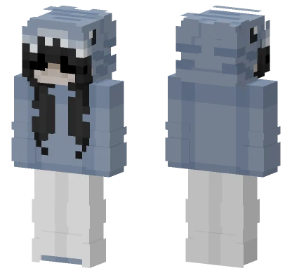 Blue Shark Suit Minecraft skin