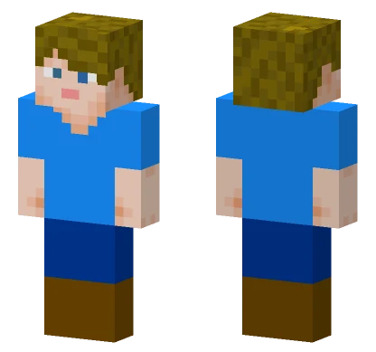 Blue Shirt Boy Minecraft skin