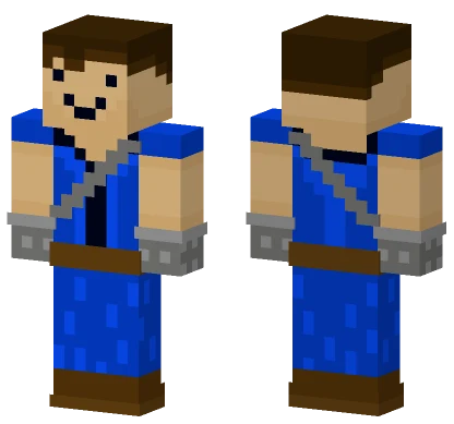 Blue Shirt Gmodifire Minecraft skin