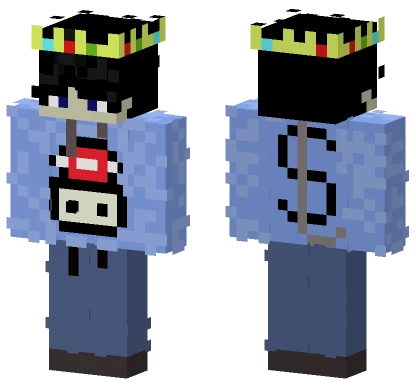 Blue Shirt With Hat Minecraft skin