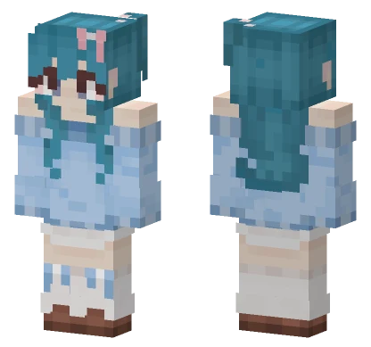 Blue Shoujo Girl 3 Minecraft skin