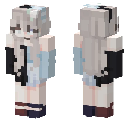 Blue Skies Collab Minecraft skin