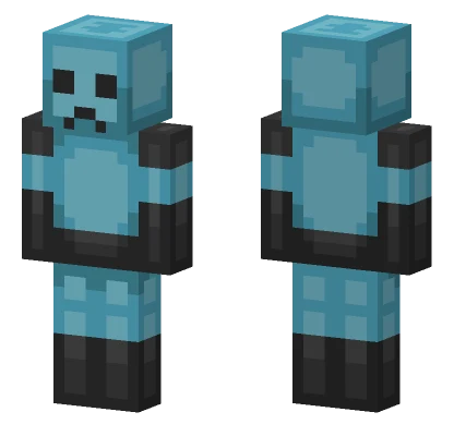 Blue Slime Creature Minecraft skin
