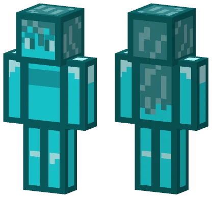 Blue Slime Girl Minecraft skin