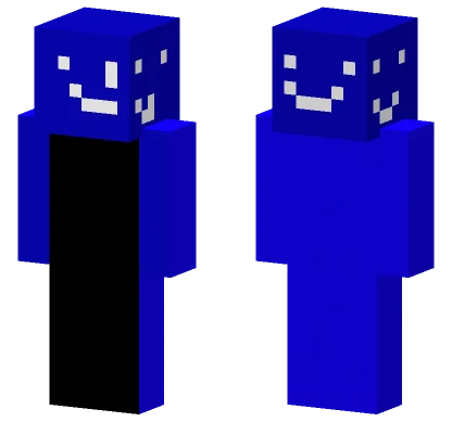 Blue Smiley Face Minecraft skin
