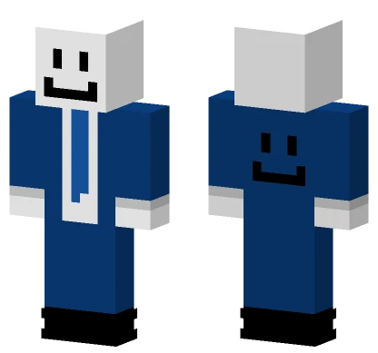 Blue Smiley Suit Minecraft skin