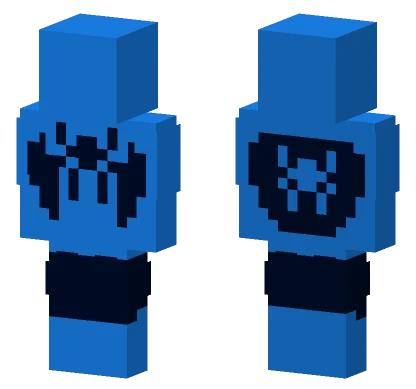 Blue Space Invader Minecraft skin