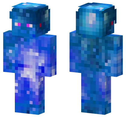 Blue Space Steve Minecraft skin