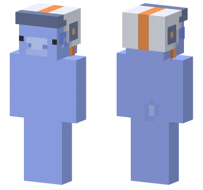 Blue Spaceship Pilot Minecraft skin