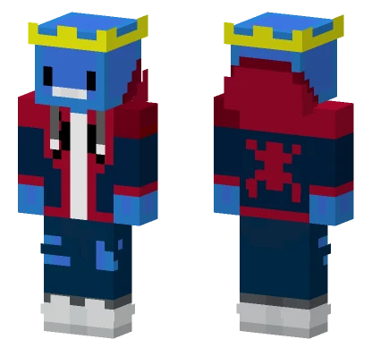 Blue Spider Suit Minecraft skin