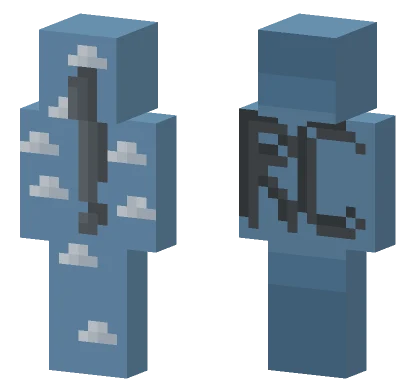 Blue Stone Golem Minecraft skin