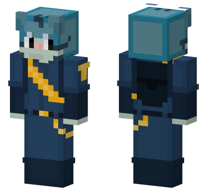 Blue Stripe Outfit Minecraft skin