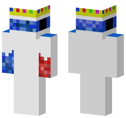 Blue Striped Jumpsuit Minecraft skin