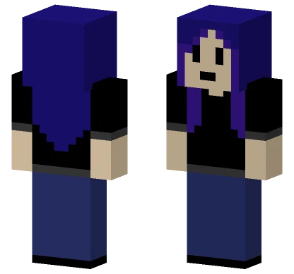 Blue Suit Figure Minecraft skin