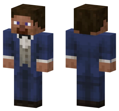 Blue Suit Gentleman Minecraft skin