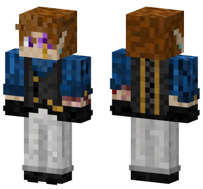 Blue Suit Gentleman Minecraft skin