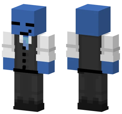 Blue Suit Gentleman Minecraft skin