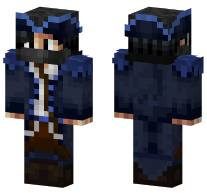 Blue Suit Gentleman Minecraft skin