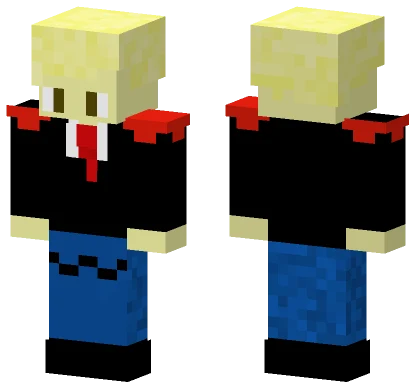 Blue Suit With Tie Minecraft skin