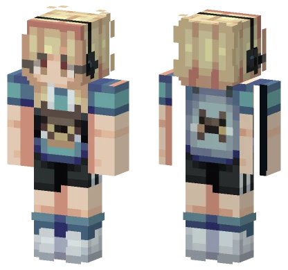 Blue Sunrise Otter Minecraft skin