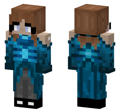 Blue Tech Armor Minecraft skin