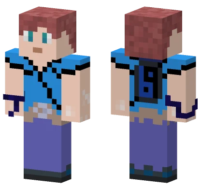 Blue Tech Outfit Minecraft skin