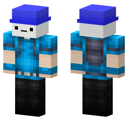 Blue Tech Suit Minecraft skin