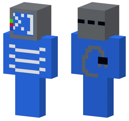 Blue Tech Suit Minecraft skin