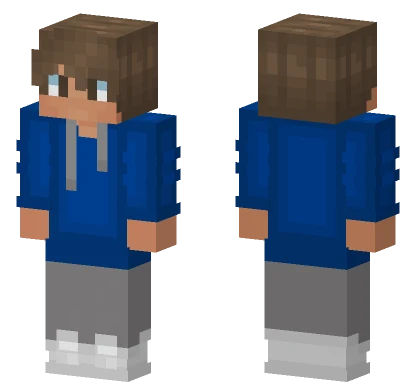 Blue Tracksuit Boy Minecraft skin