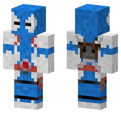 Blue Train Character Minecraft skin