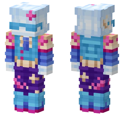 Blue Train Outfit Minecraft skin
