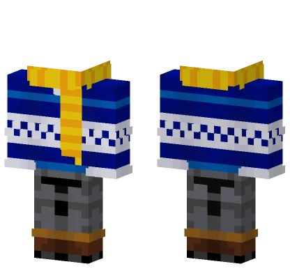 Blue Train Outfit Minecraft skin