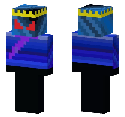 Blue Tribal Warrior Minecraft skin