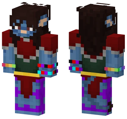 Blue Troll Outfit Minecraft skin