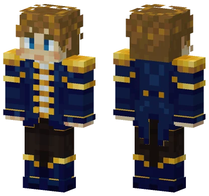 Blue Uniform Minecraft skin