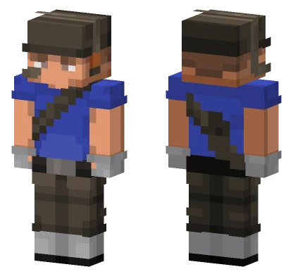 Blue Uniform Character Minecraft skin